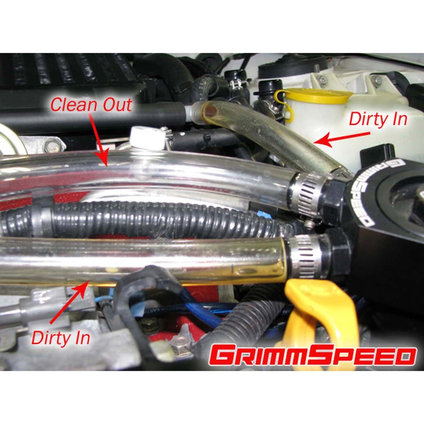 08-14 WRX / 05-12 Legacy GT GrimmSpeed Air Oil Separator