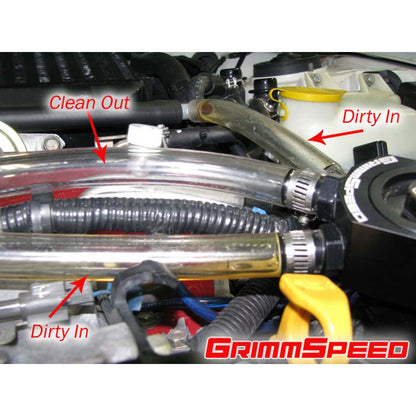 08-14 WRX / 05-12 Legacy GT GrimmSpeed Air Oil Separator