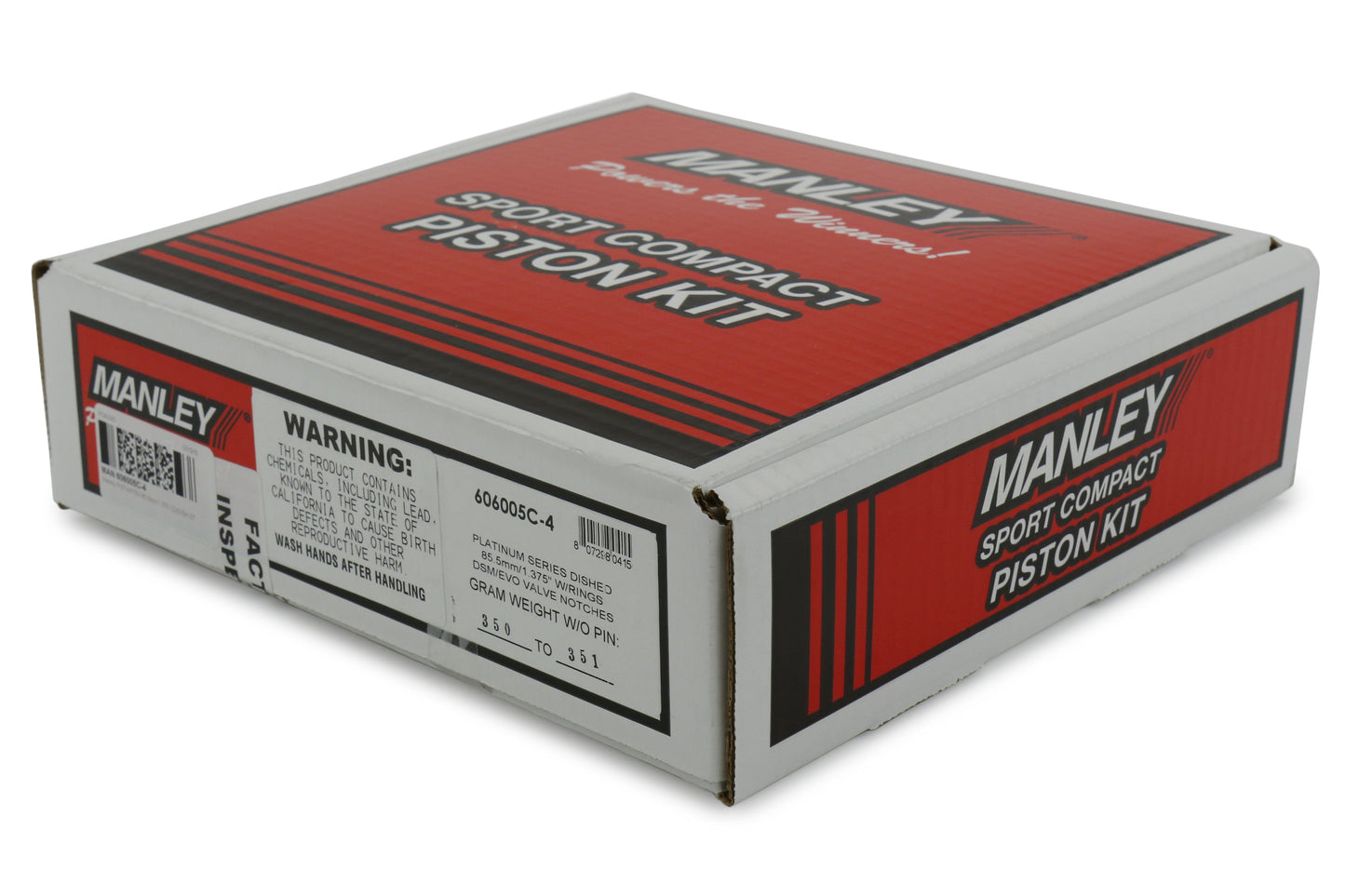 Manley Performance Platinum Series Piston Set 85.5mm 8.5:1 / 9.0:1 - 2003-2006 Mitsubishi Evo / 1996-1999 Eclipse