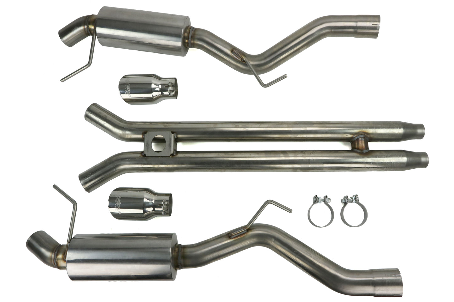 MBRP 3in Street Version Dual Cat Back Exhaust System - 2015-2017 Ford Mustang GT