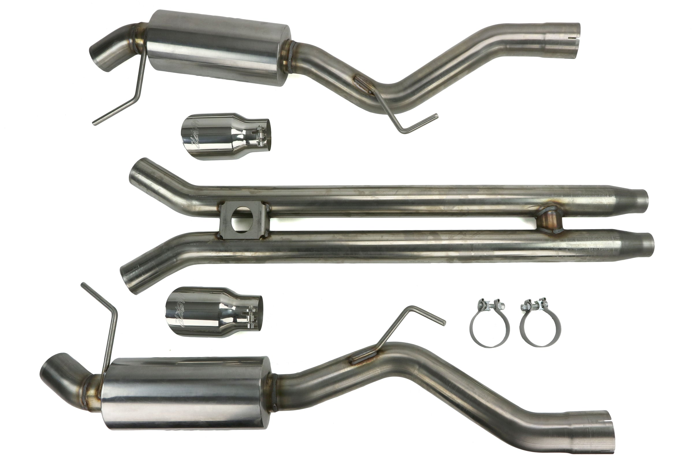 MBRP 3in Street Version Dual Cat Back Exhaust System - 2015-2017 Ford Mustang GT