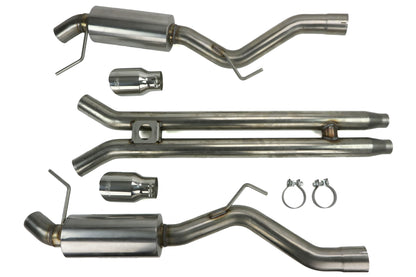 MBRP 3in Street Version Dual Cat Back Exhaust System - 2015-2017 Ford Mustang GT