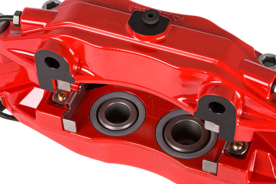 Stoptech ST-40 Big Brake Kit Front 328mm Red Slotted Rotors - 1998-2001 Subaru Impreza 2.5RS