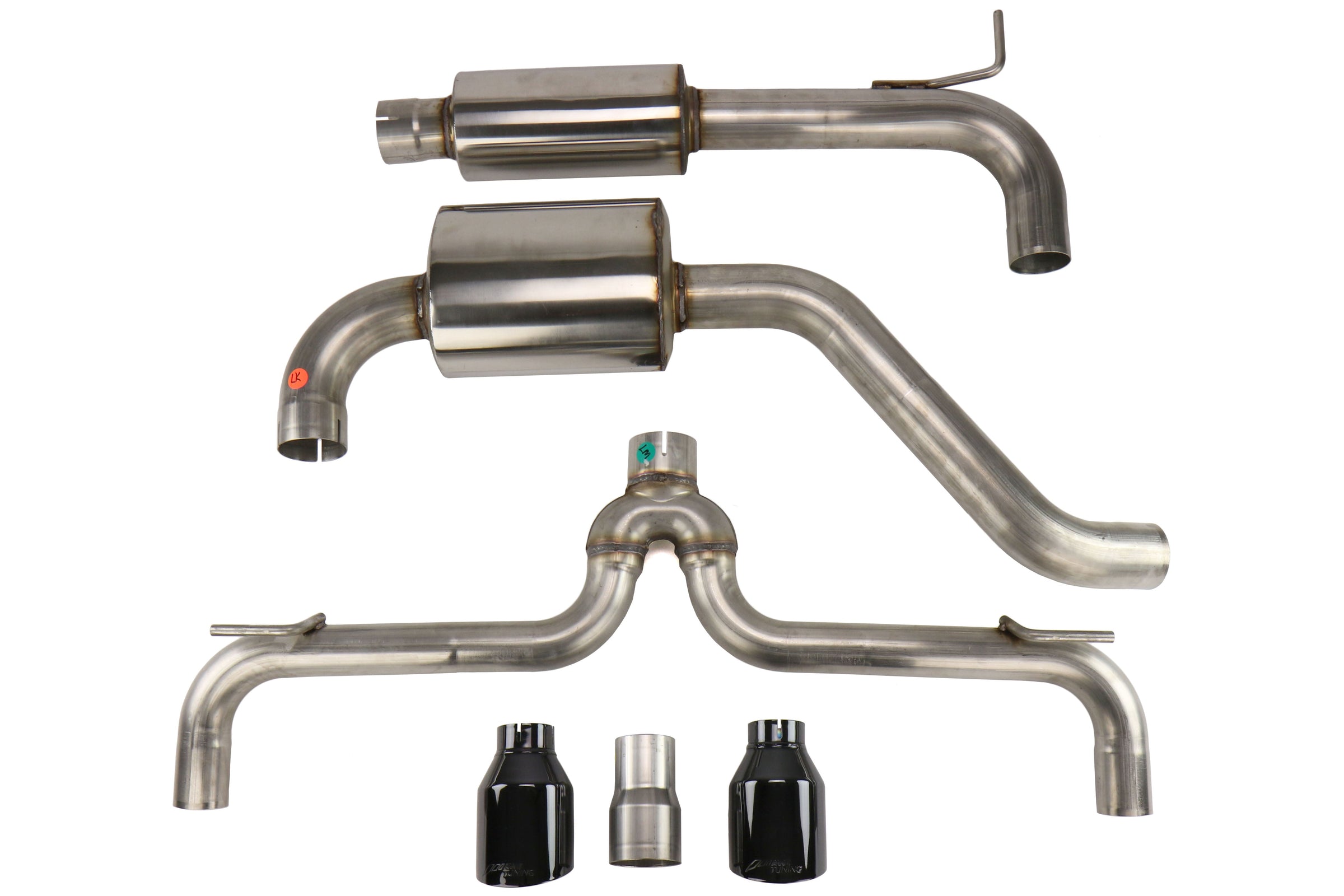 AWE Touring Edition Exhaust (Diamond Black Tips) - 2015-2019 Volkswagen GTI (Mk7)