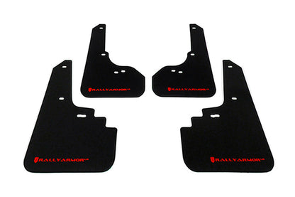 Rally Armor UR Mudflaps Black Urethane Red Logo - 2005-2009 Subaru Legacy / Outback