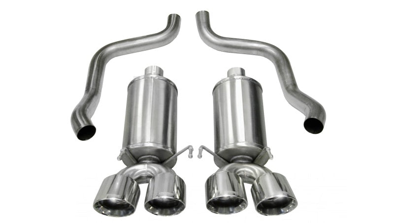 Corsa 09-13 Chevrolet Corvette C6 6.2L V8 Polished Xtreme Axle-Back Exhaust