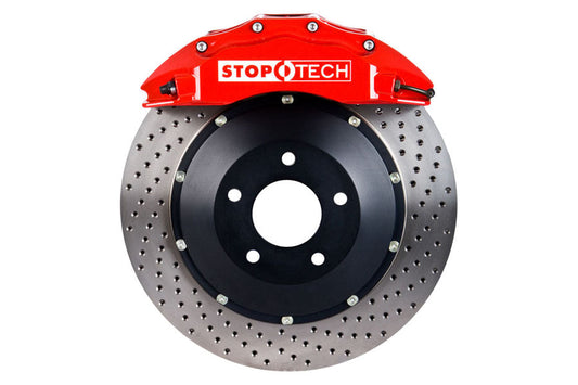 Stoptech ST-60 Big Brake Kit Front 355mm Red Drilled Rotors - 2008-2015 Mitsubishi Evo X