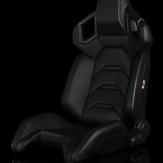 BRAUM ALPHA-X Series Sport Seats - Black / Black - Universal