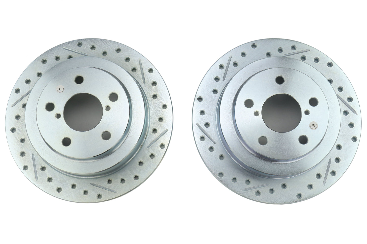 Stoptech C-Tek Sport Drilled and Slotted Rear Rotor Pair - Subaru Models (inc. 2002-2005 WRX)
