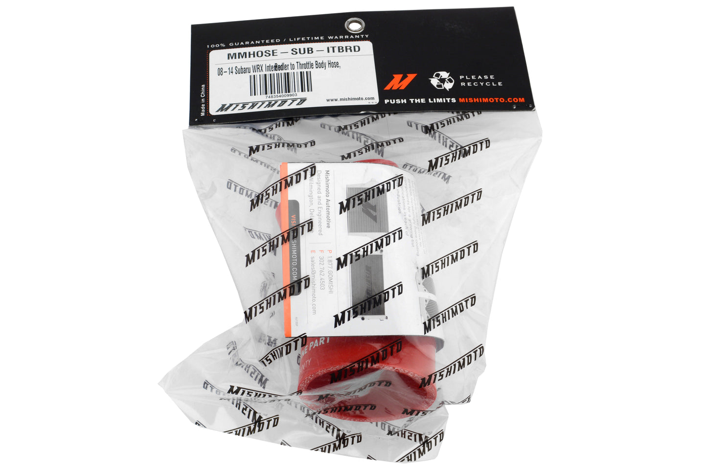 Mishimoto Silicone Throttle Body Red Hose - Subaru Models (inc. 2008-2014 WRX)