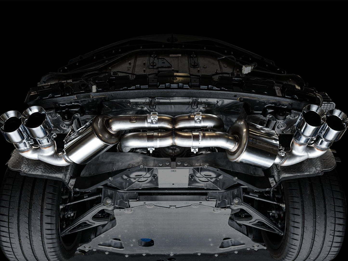AWE Touring Edition Exhaust for C8 Corvette -- Chrome Silver Tips