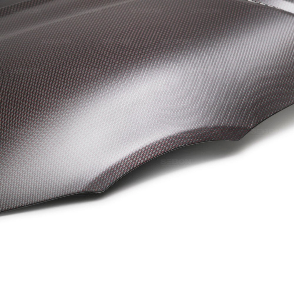Seibon TS-Style Red Dry Carbon Hood - 2020-2024 Toyota Supra