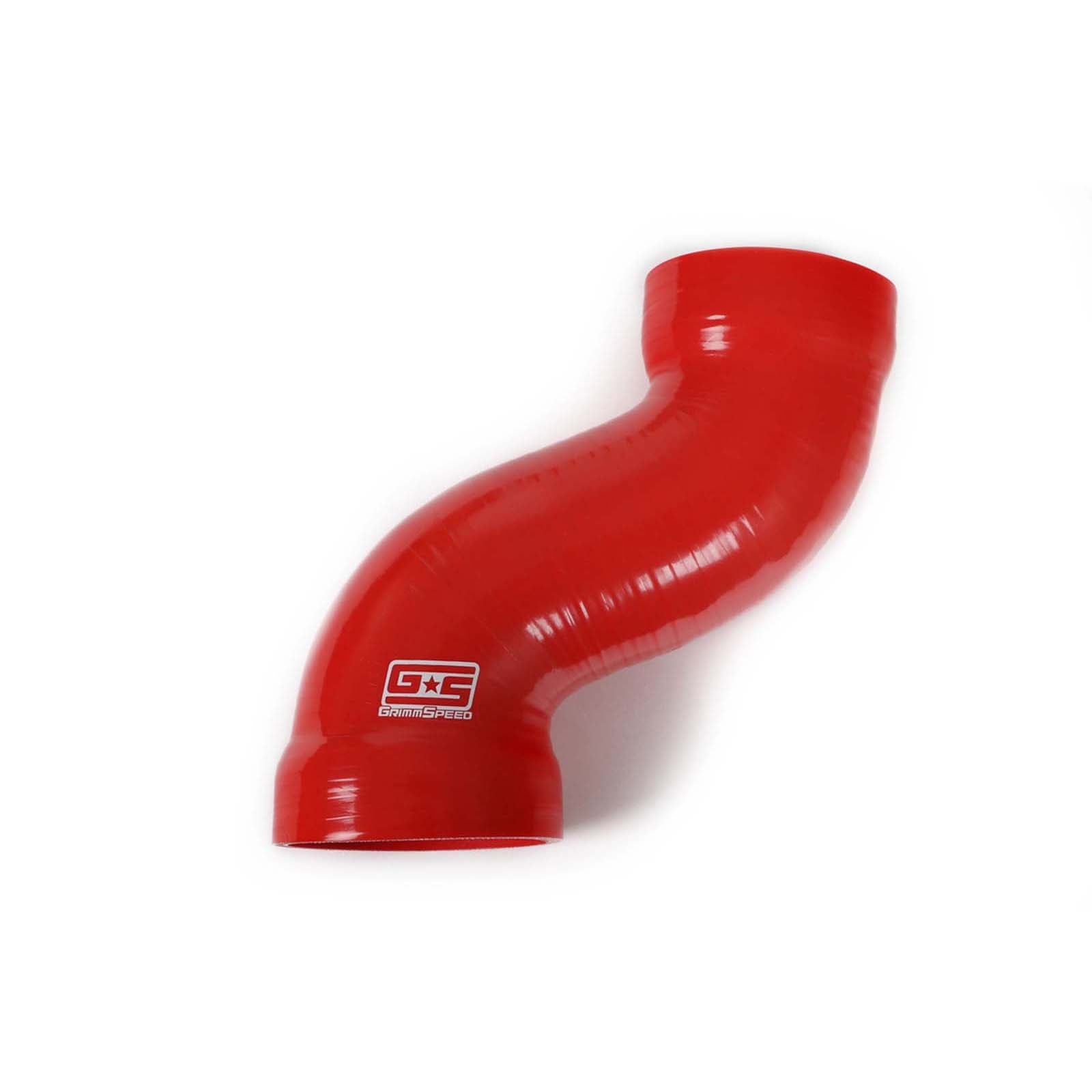 GrimmSpeed Post MAF Hose Kit Red w/ OEM Sound Generator Tube Delete - 2008-2014 Subaru WRX / STI / 2018-2021 STI