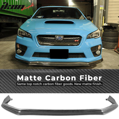 2015-2021 Subaru WRX STI CS Style Front Bumper Lip Real Carbon Fiber