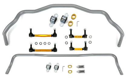 Whiteline Front and Rear Sway Bar w/Endlinks Kit - 2015-2017 Ford Mustang