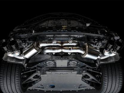 AWE Touring Edition Exhaust for C8 Corvette -- Diamond Black Tips