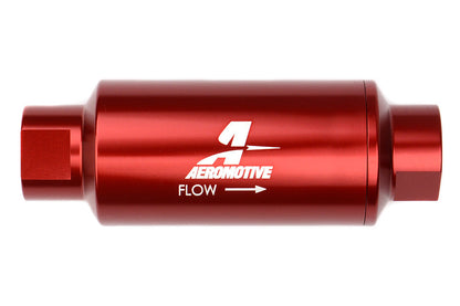 Aeromotive Fuel Filter Red 100 Micron Stainless Steel Element - Universal