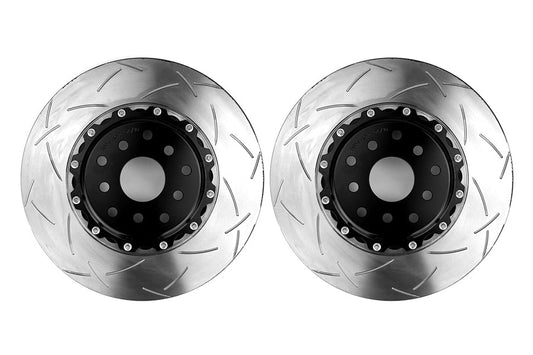 DBA 5000 Series T-Slot Slotted Rotor Pair Front - 2004-2017 Subaru STI