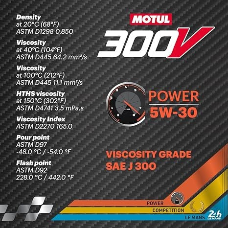 Motul 300V POWER 5W-30 10X2L Motor Oil - Universal