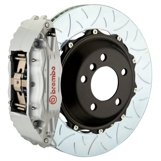 Brembo GT Systems 4 Piston Front Big Brake Kit Silver Slotted Rotors - 2008-2021 Subaru WRX