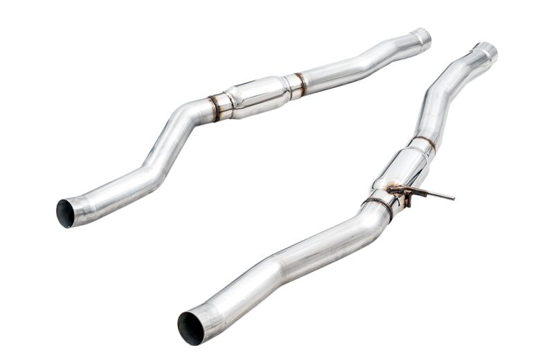 AWE 2020 Toyota Supra A90 Resonated Touring Edition Exhaust - 5in Chrome Silver Tips