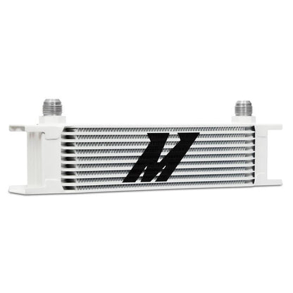 Mishimoto Universal 10 Row Oil Cooler White - Universal