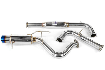 Invidia N1 Single Exit Cat Back Exhaust - Titanium Tip - 2000-2005 Mitsubishi Eclipse V6