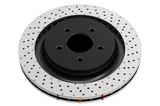 DBA 4000 Series XD Crossdrilled Dimpled Front Rotor - 2017-2021 Subaru STI