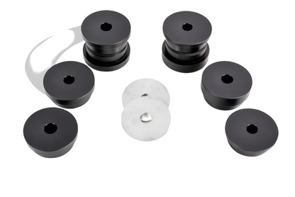 BMR 15-17 S550 Mustang Rear Cradle Bushing Kit (Delrin) - Black