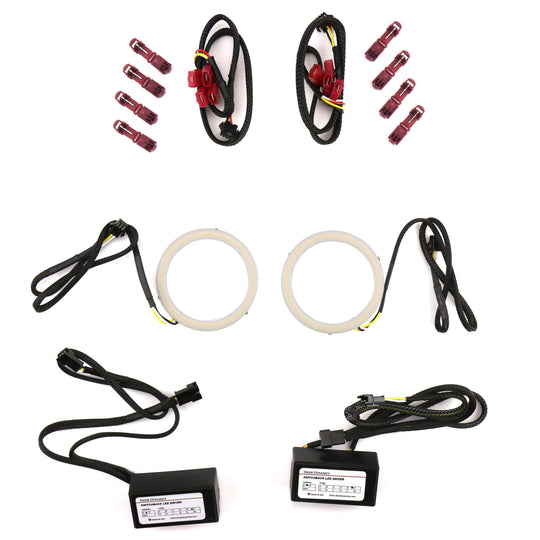 Diode Dynamics HD 80mm Switchback LED Halo Rings - 2015-2021 Subaru WRX / STI