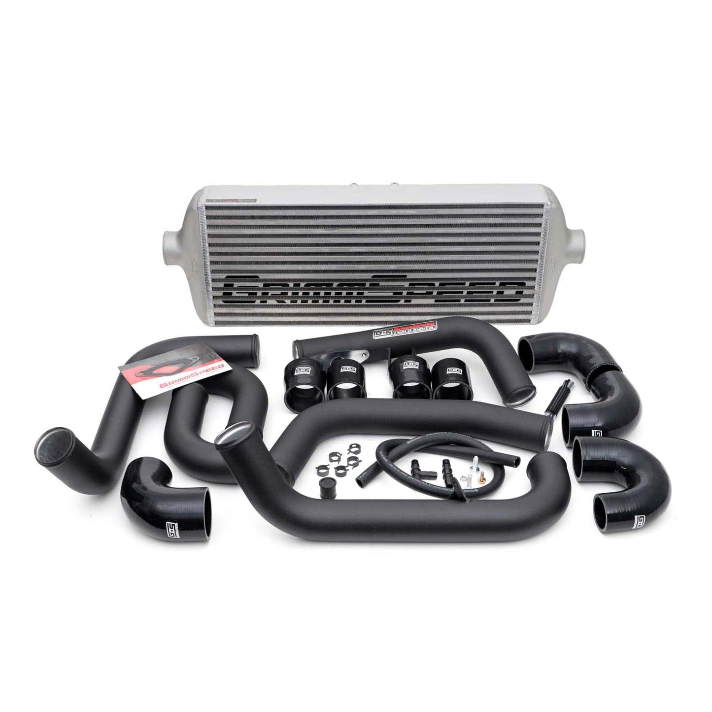 Grimmspeed Front Mount Intercooler Kit w/ Black Piping - 2008-2014 Subaru STI