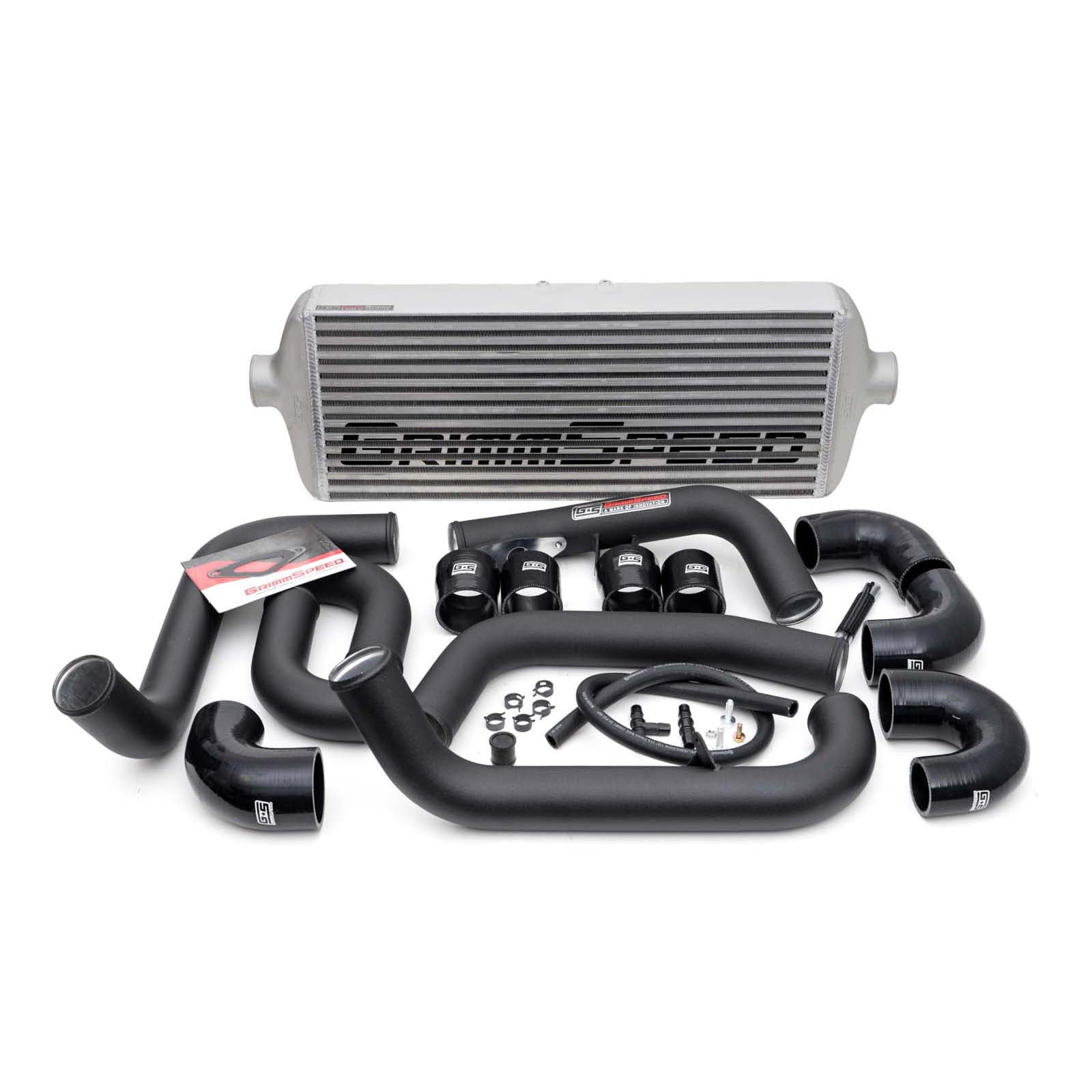 Grimmspeed Front Mount Intercooler Kit w/ Black Piping - 2008-2014 Subaru STI