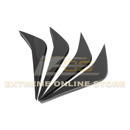 Corvette C7 Rear Bumper Diffuser Fins