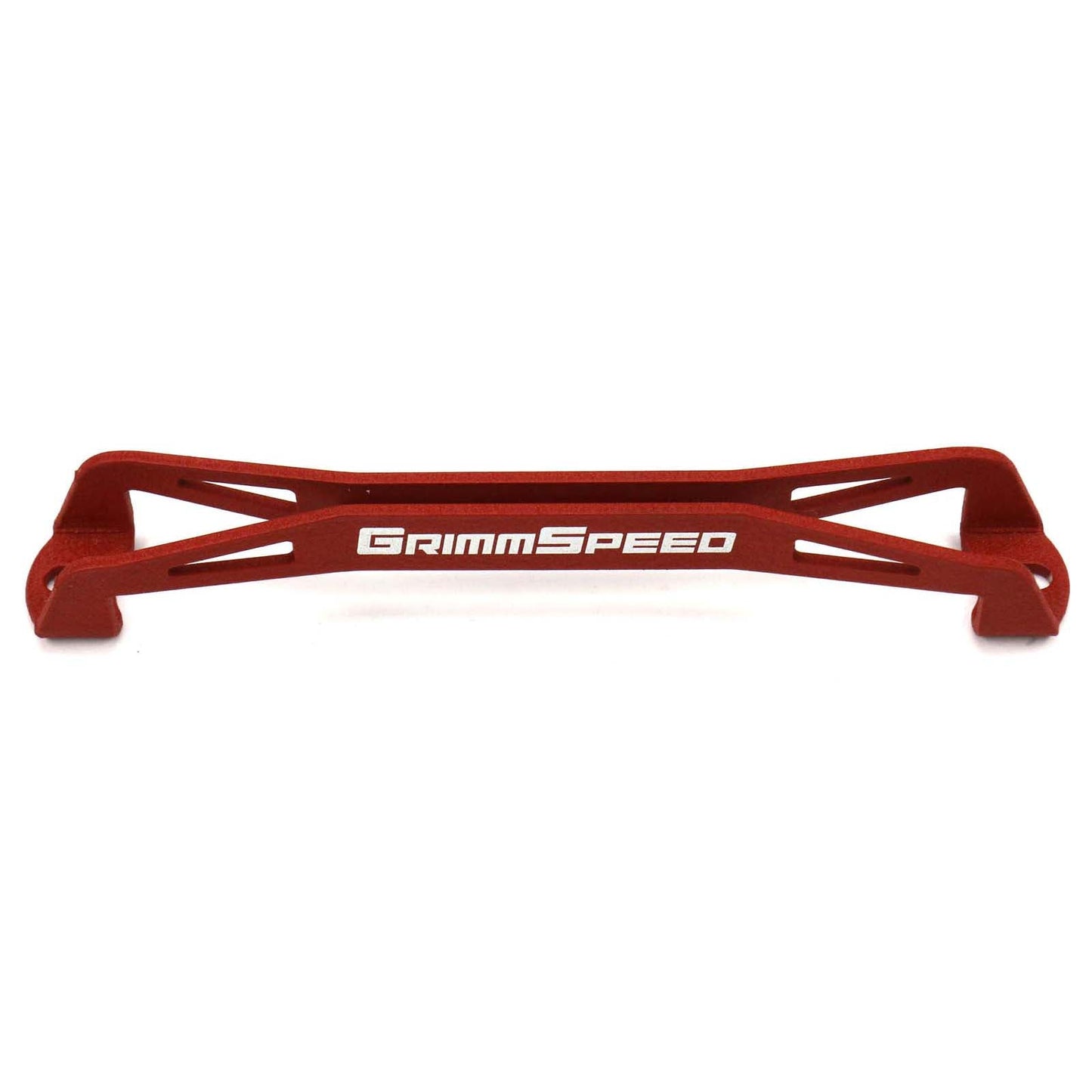 GrimmSpeed Lightweight Battery Tie Down Red - Subaru Models (inc. 2002+ WRX/STI)