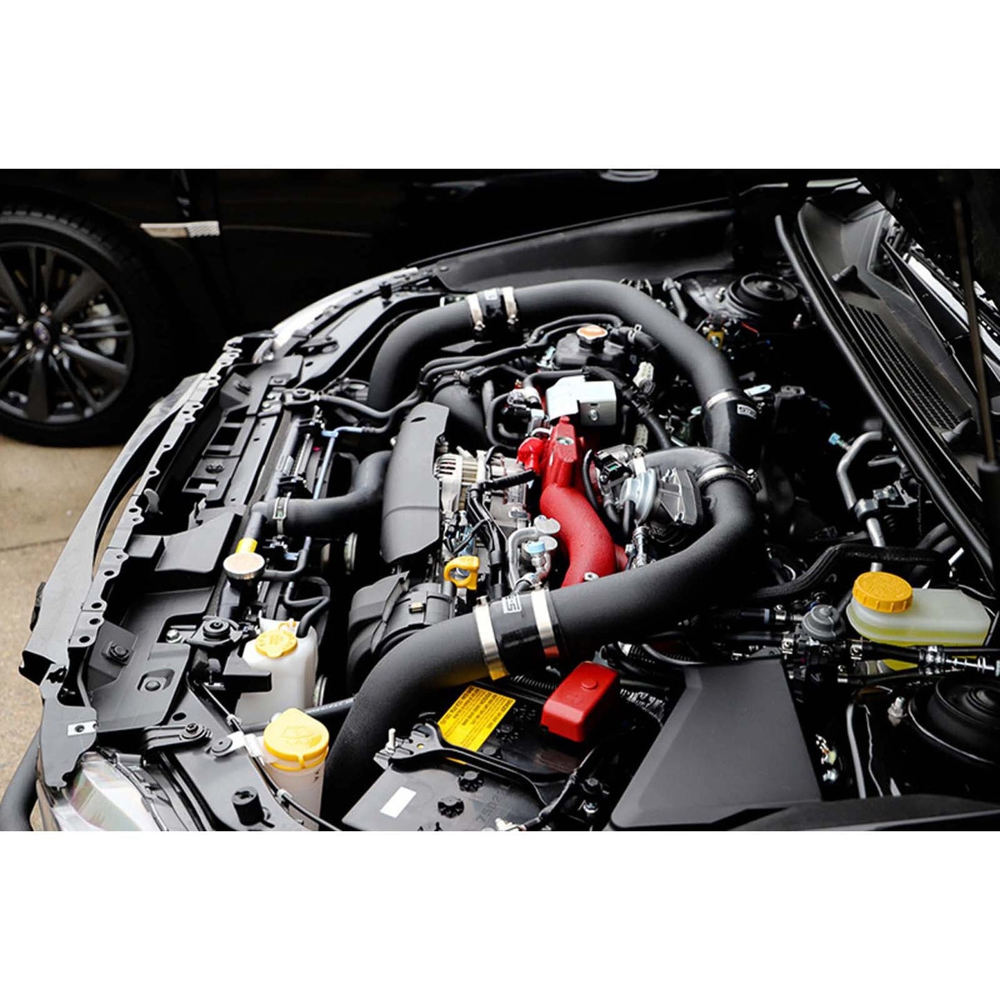 GrimmSpeed Front Mount Intercooler Kit Black Core w/ Black Piping - 2015-2021 Subaru WRX / STI