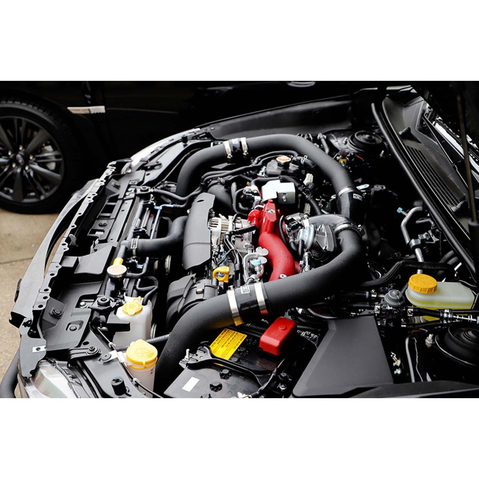GrimmSpeed Front Mount Intercooler Kit Black Core w/ Black Piping - 2015-2021 Subaru WRX / STI