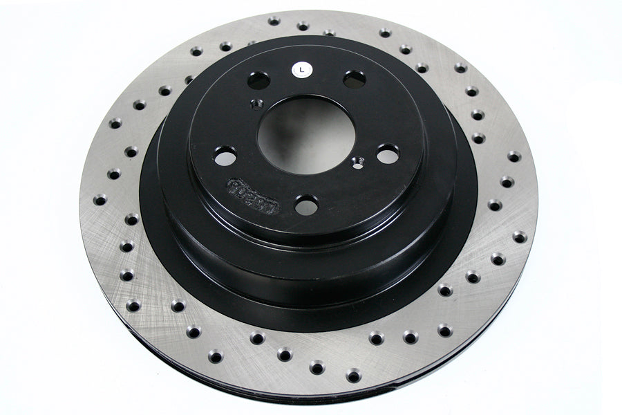 Stoptech Sport Kit Drilled Rear - 2005-2009 Subaru Legacy GT (including Spec B)