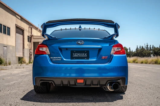 Remark R1-Spec Catback Exhaust Titanium Muffler Section w/ Burnt Tip  - 2015-2021 Subaru WRX / STI