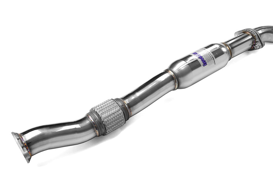 Invidia Q300 Single Exit Cat Back Exhaust - Stainless Steel Tip - 2008-2010 Subaru WRX Hatchback