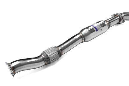Invidia Q300 Single Exit Cat Back Exhaust - Stainless Steel Tip - 2008-2010 Subaru WRX Hatchback