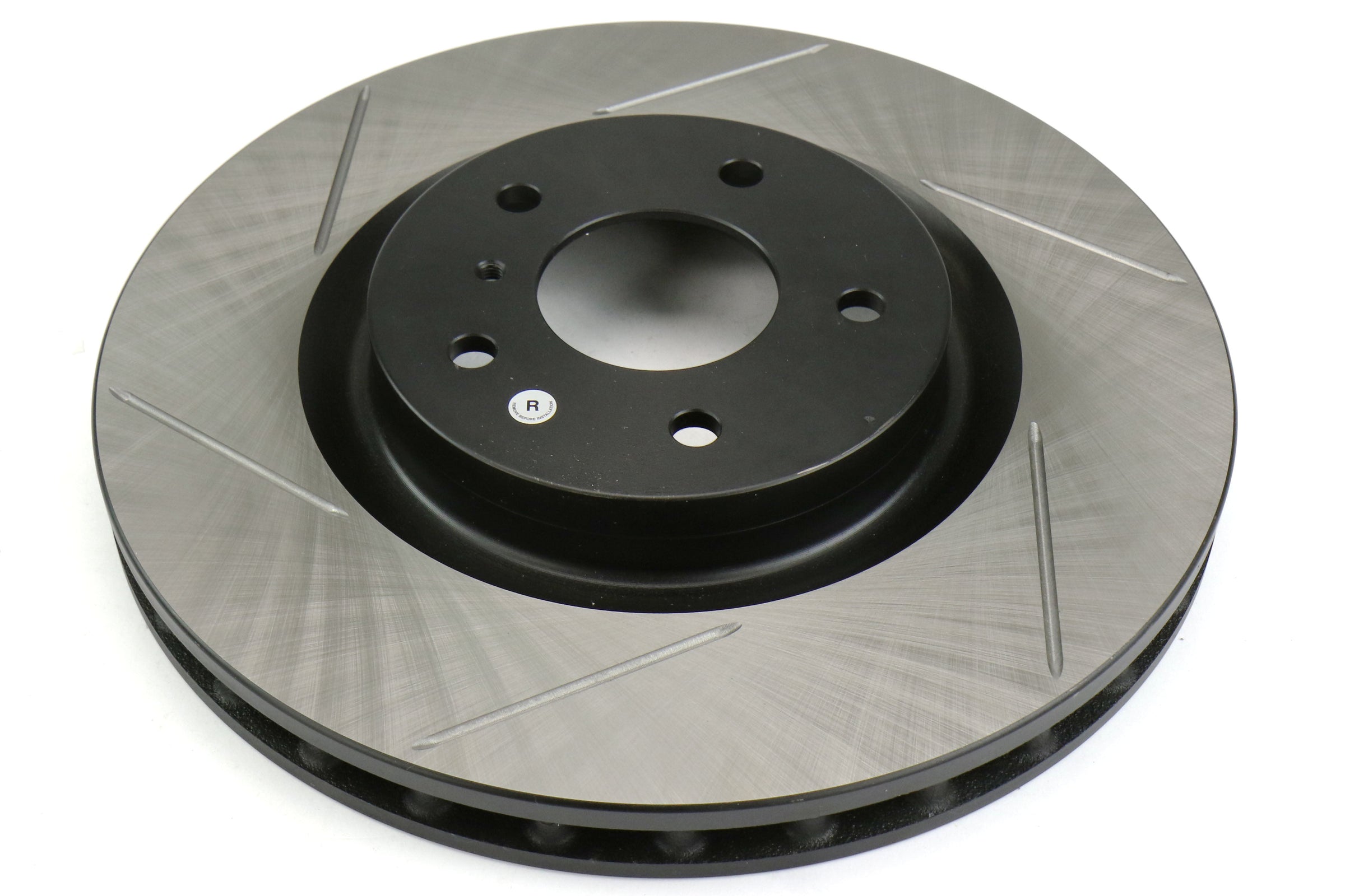 Stoptech Front Right Slotter Rotor w/OEM Brembo Brakes - 2003-2009 Nissan 350Z / Infiniti G35 (w/OEM Brembo)