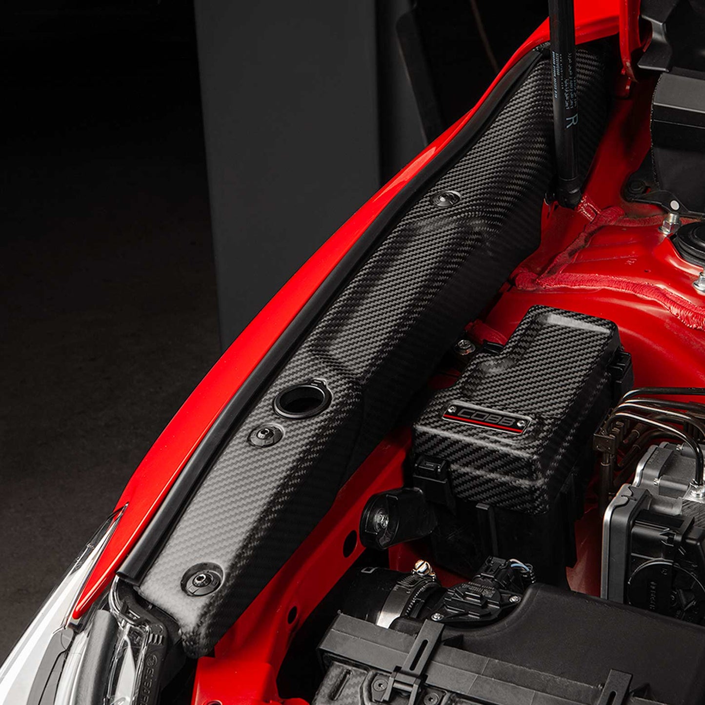 COBB Redline Matte Carbon Fender Shrouds - 2022-2026 Subaru WRX