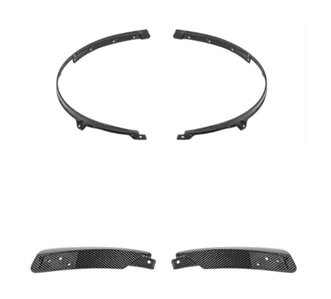 2024+ Ford Mustang DRY CARBON FIBER Fender Flares & Mud Flap