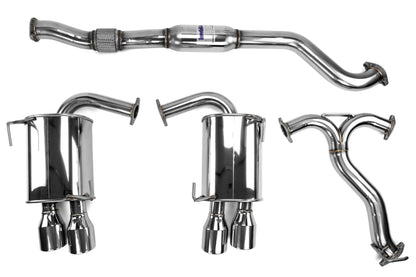 Invidia Q300 Quad Tipped Cat Back Exhaust - Stainless Tips - 2015-2021 Subaru WRX / STI