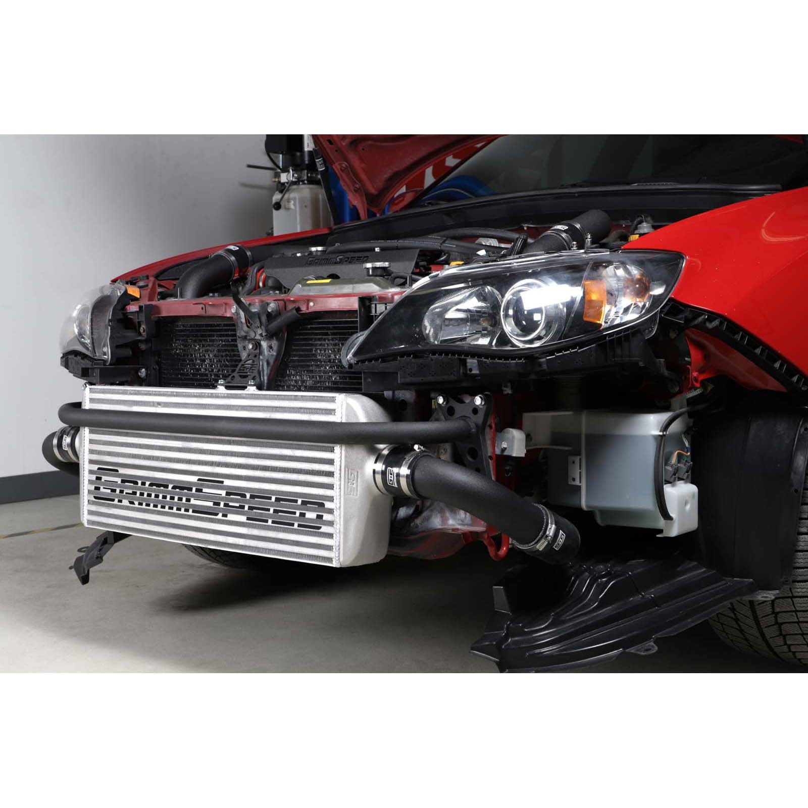 Grimmspeed Front Mount Intercooler Kit w/ Black Piping - 2008-2014 Subaru STI