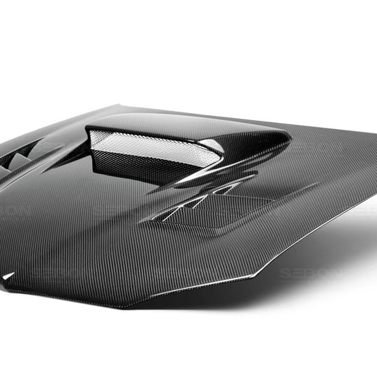 Seibon Carbon Fiber CWII Style Hood - 2006-2007 Subaru WRX / STI
