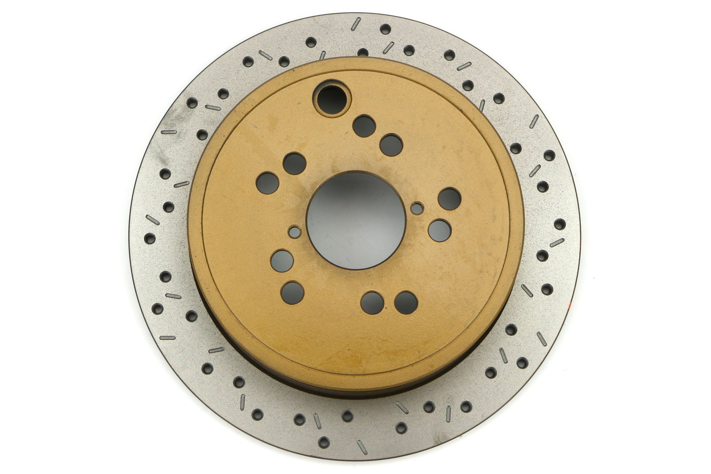 DBA 4000 Series Drilled/Slotted Rotor Rear Pair - Subaru Models (inc. 2008-2021 WRX / 2009-2014 Forester)