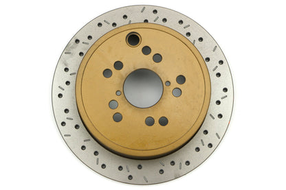 DBA 4000 Series Drilled/Slotted Rotor Rear Pair - Subaru Models (inc. 2008-2021 WRX / 2009-2014 Forester)