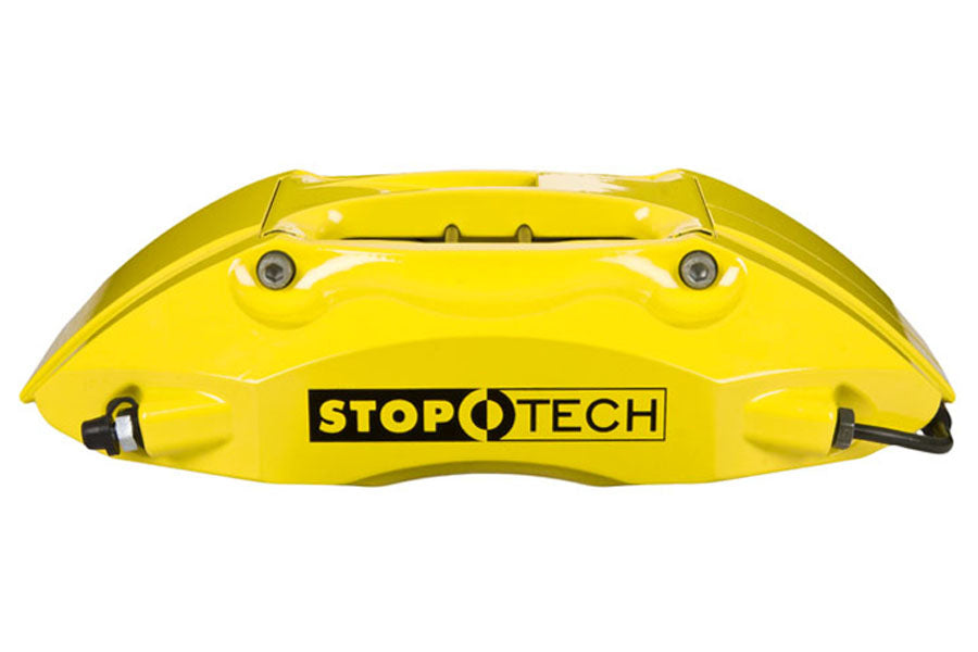 Stoptech ST-40 Big Brake Kit Front 332mm Yellow Slotted Rotors - 2005-2009 Subaru Legacy GT
