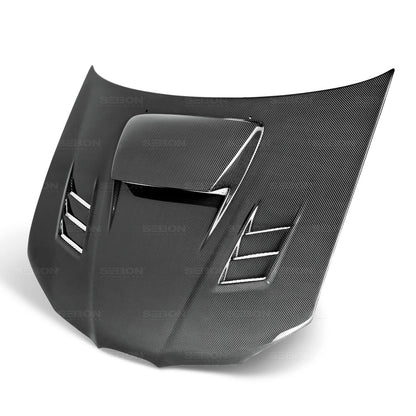 Seibon Carbon Fiber CWII Style Hood - 2006-2007 Subaru WRX / STI
